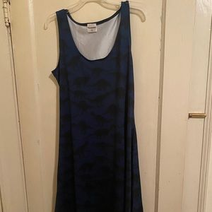 Blue dinosaur dress